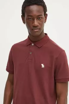 Поло Abercrombie & Fitch, бордовый