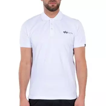 Поло Alpha Industries Basic SL, белый