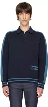 Поло Blue Flash Fox Maison Kitsune
