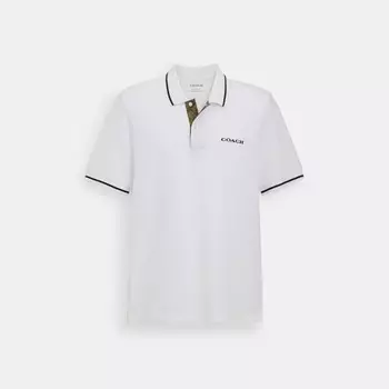 Поло COACH Signature, белый