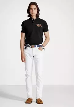 Поло CUSTOM SLIM FIT TRIPLE PONY POLO SHIRT Ralph Lauren, черный