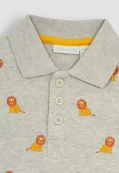 Поло EMBROIDERED, REGULAR FIT JoJo Maman Bb, бежевый