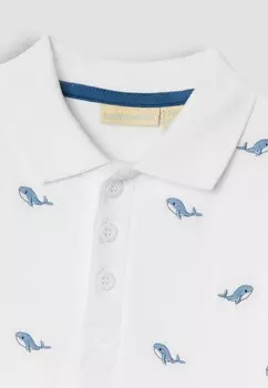 Поло EMBROIDERED, REGULAR FIT JoJo Maman Bb, белый