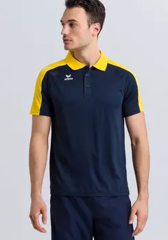 Поло erima Liga 2.0, цвет new navy/gelb/dark navy