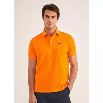 Поло Faonnable Basic Pocket, оранжевый