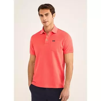 Поло Faonnable Basic Pocket, розовый