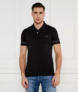 Поло Guess Jeans Nolan, черный
