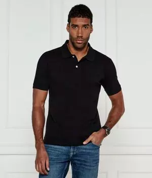 Поло Guess Jeans Regular Fit, черный