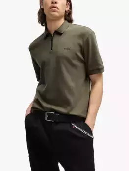 Поло HUGO BOSS HUGO Zip Neck