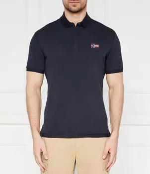 Поло Napapijri Regular Fit, темно-синий