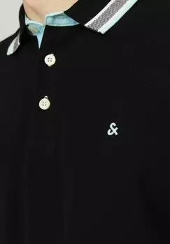 Поло PAULOS Jack & Jones, черный