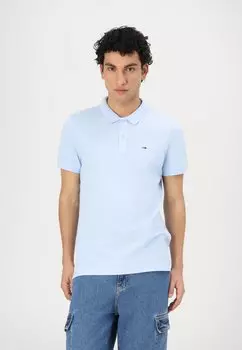 Поло PLACKET Tommy Jeans, светло-голубой