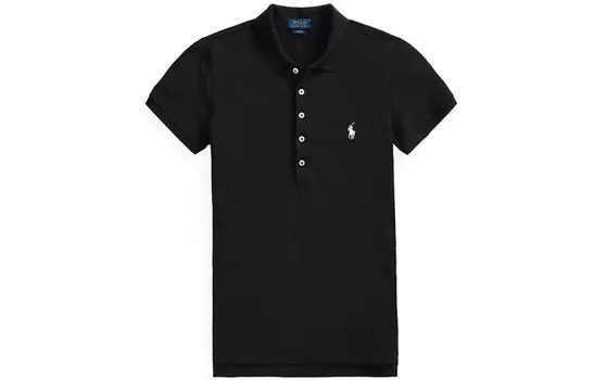 Поло Polo collar Fleece Sweatshirt Polo Ralph Lauren, черный