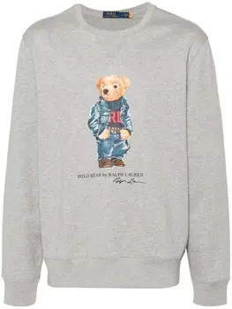 Polo Ralph Lauren флисовая толстовка Polo Bear, серый
