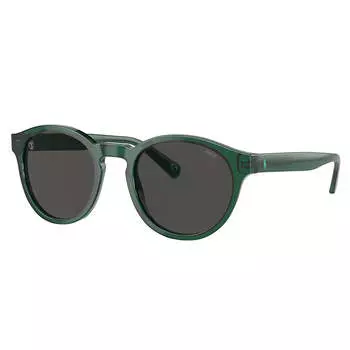 Polo Ralph Lauren PH 4192 608487 51 мм унисекс круглые солнцезащитные очки, цвет shiny transparent green