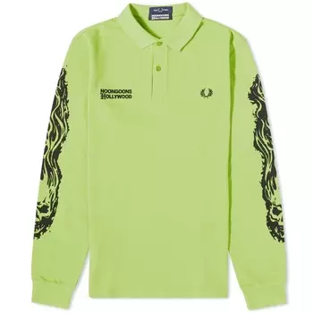 Поло с длинными рукавами и принтом Fred Perry x Noon Goons