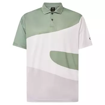 Поло с коротким рукавом Oakley Reduct Wave, зеленый