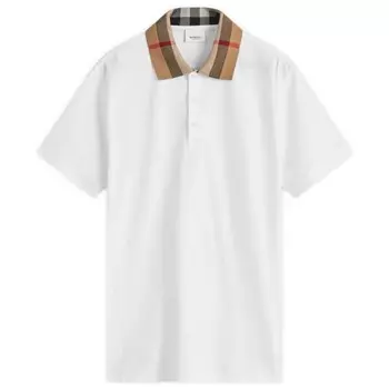 Поло с воротником-стойкой Cody Burberry, белый