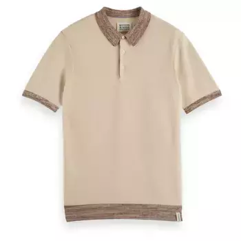 Поло Scotch & Soda 178518, бежевый