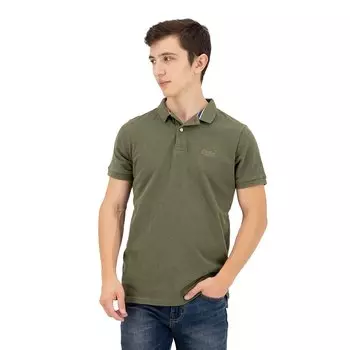 Поло Superdry Classic Pique, зеленый