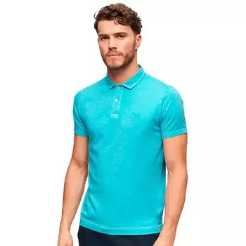 Поло Superdry Essential Logo Neon, синий