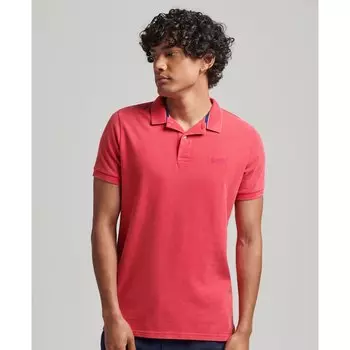 Поло Superdry Vint Destroy, розовый