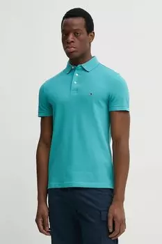 Поло Tommy Hilfiger, бирюзовый