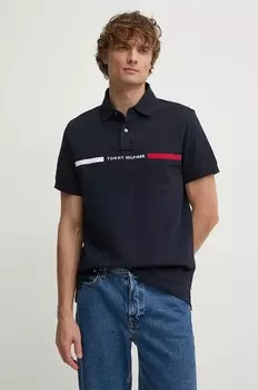 Поло Tommy Hilfiger, темно-синий