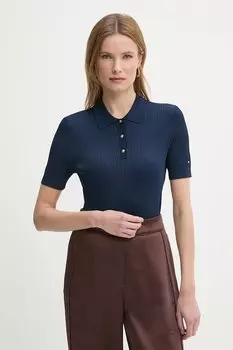 Поло Tommy Hilfiger, темно-синий