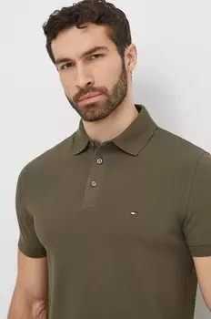 Поло Tommy Hilfiger, зеленый