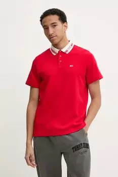 Поло Tommy Jeans, красный