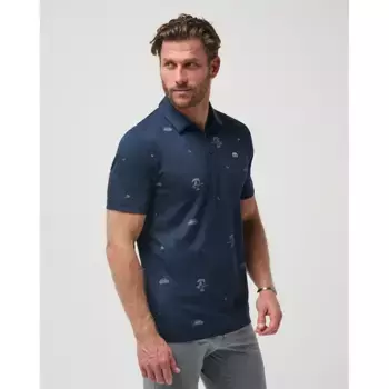 Поло Travis Mathew Beach Creature, синий