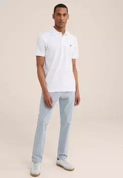 Поло With Structure WE Fashion, белый