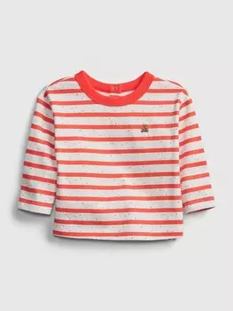Полосатая футболка Gap, красный