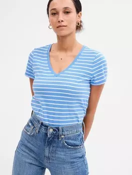 Полосатая футболка Gap, синий