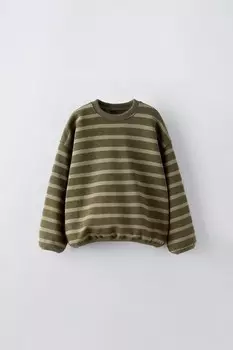 Полосатая кофта ZARA, хаки