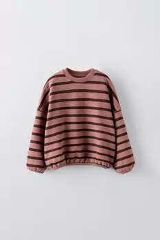 Полосатая кофта ZARA, розовый