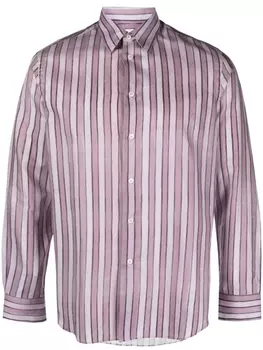 Полосатая рубашка из органического хлопка Paul Smith, розовый