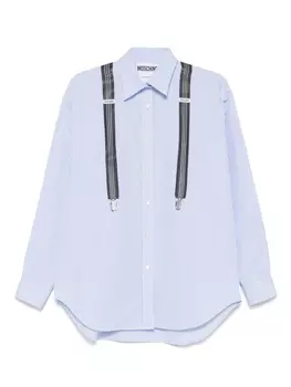 Полосатая рубашка Moschino, синий