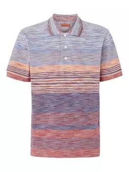 Полосатая рубашка поло Missoni, синий