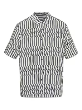 Полосатая рубашка rag & bone, синий