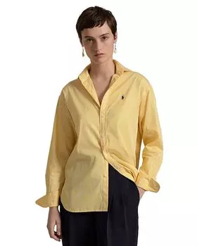 Полосатая рубашка Ralph Lauren, желтый