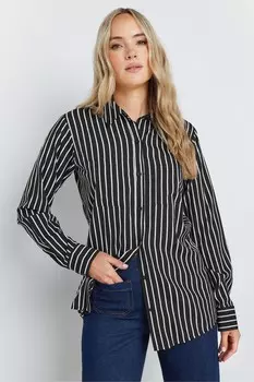 Полосатая рубашка с длинным рукавом Long Tall Sally, черный