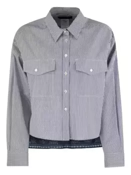 Полосатая рубашка Weekend Max Mara, синий
