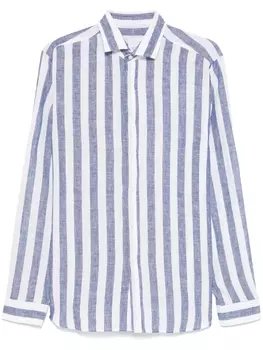 Полосатая рубашка Xacus, белый