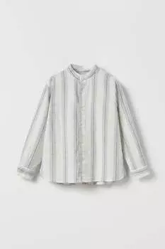 Полосатая рубашка ZARA, экрю