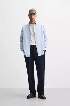 Полосатая рубашка ZARA, цвет stripes