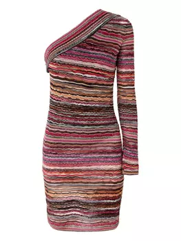 Полосатое мини-платье Missoni, розовый