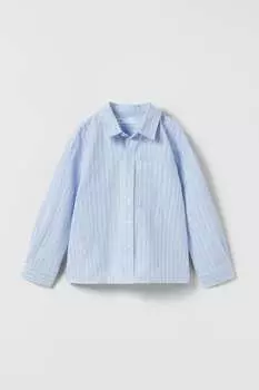Полосатой рубашке ZARA, синий