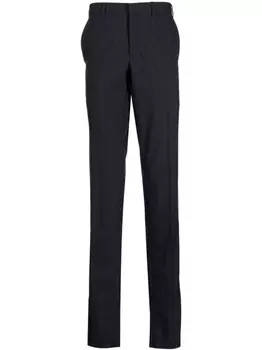 Полосатые брюки прямого кроя Brioni, синий